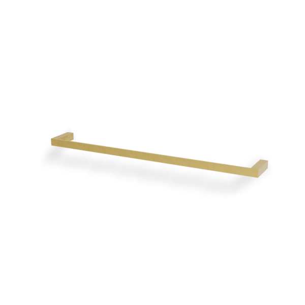 Treemme Tag QUADRA Badetuchstange 60 cm Eckiges Design Gold gebürstet