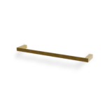 TAG Treemme QUADRA Badetuchstange 45 cm Eckiges Design Gold gebürstet