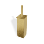 Design-Bürstenhalter TAG Treemme Tag QUADRA Stehend Gold gebürstet