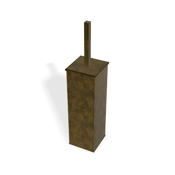 Design-Bürstenhalter TAG Treemme Tag QUADRA Wandmontage Stehend Bronze gebürstet