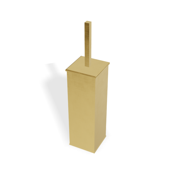Design-Bürstenhalter TAG Treemme Tag QUADRA Wandmontage Stehend Gold gebürstet