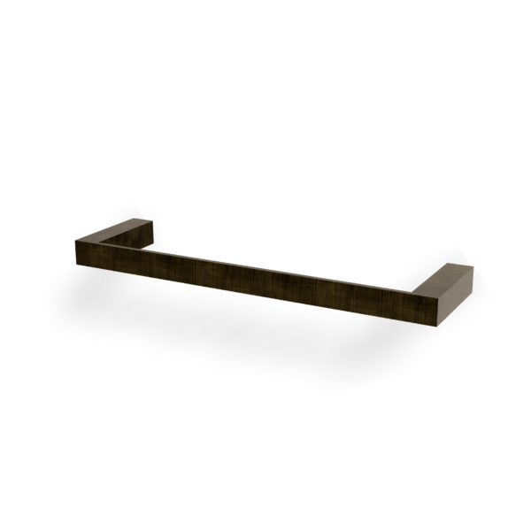 TAG Treemme QUADRA Handtuchstange 30 cm Eckiges Design Bronze gebürstet
