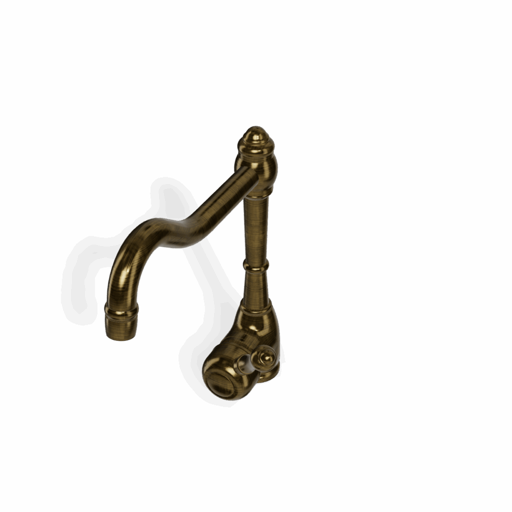 Einhand Küchenmischer retro Standmodell Bronze gebürstet