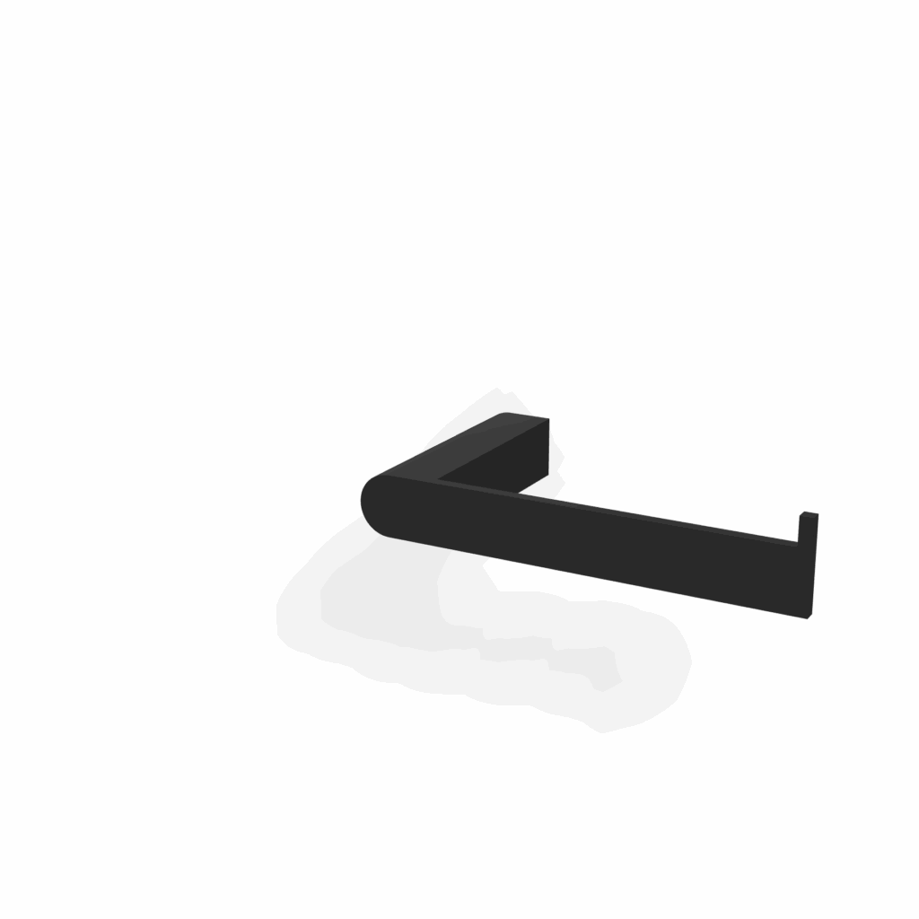 WC Rollenhalter Tag TONDA Schwarz matt