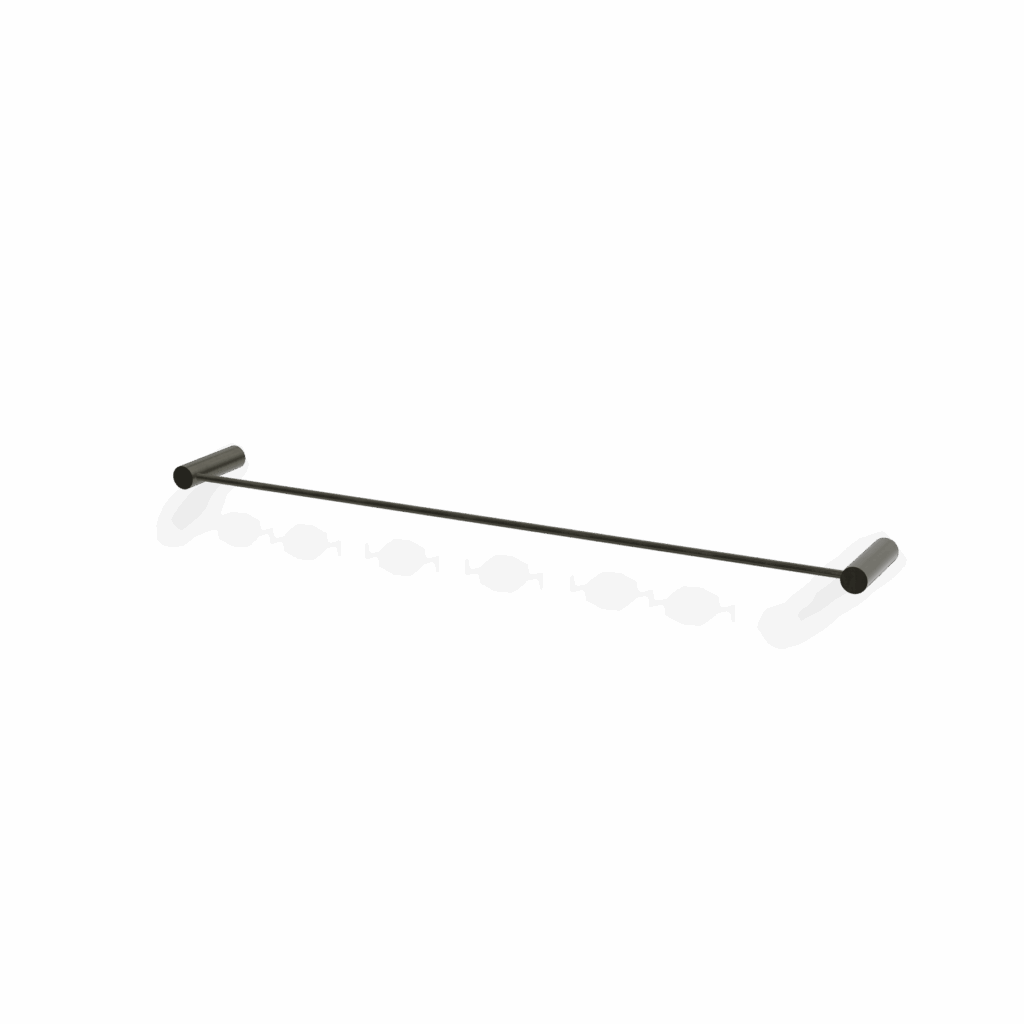Badetuchstange Tag FILO B= 60 cm Chrom Schwarz gebürstet