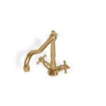 Küchenmischer Retro Standmodell schwenkbar Gold gebürstet