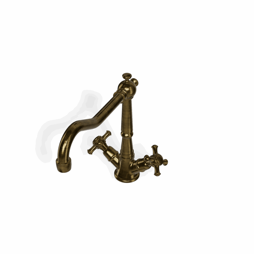 Küchenmischer Retro Standmodell schwenkbar Bronze gebürstet