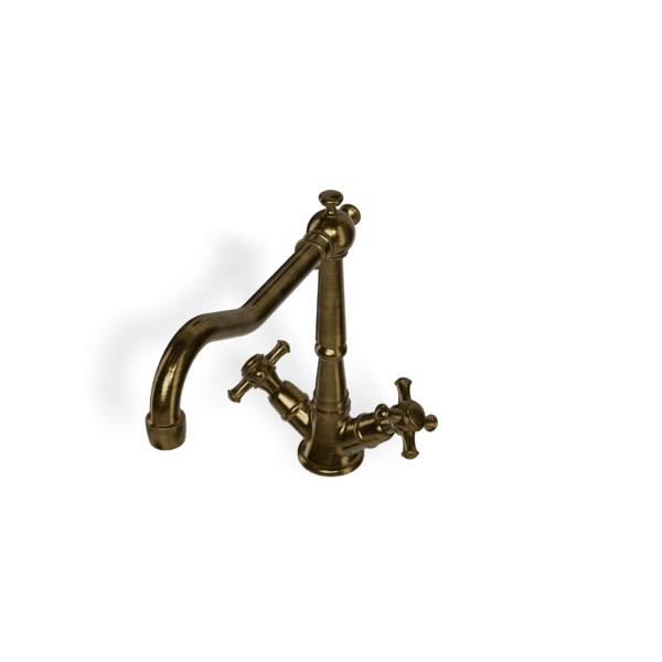 Küchenmischer Retro Standmodell schwenkbar Bronze gebürstet