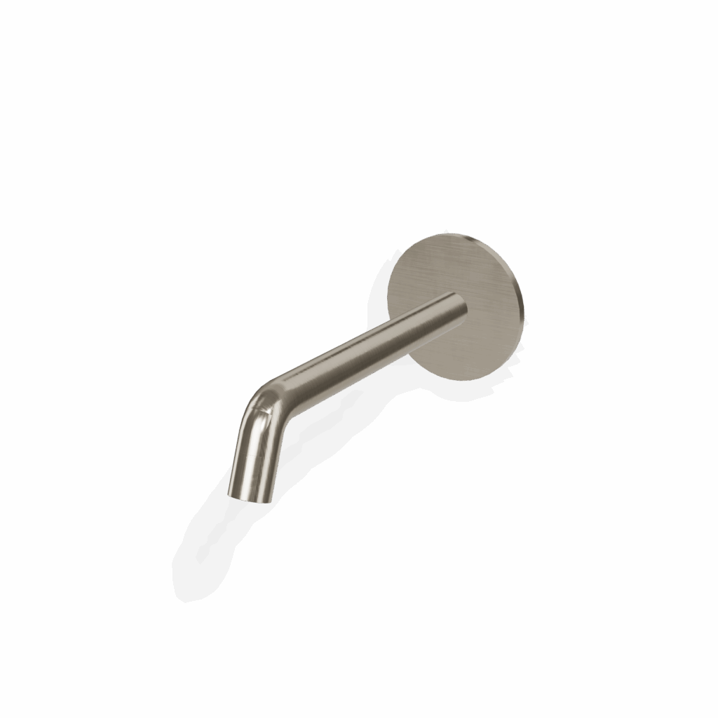 Auslauf aus Wand für Waschtisch Treemme UP+ A17.6 Nickel gebürstet