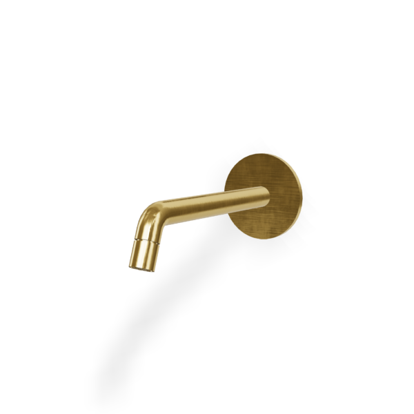 Auslauf aus Wand für Badewanne Treemme UP+ A=17.7 Gold gebürstet