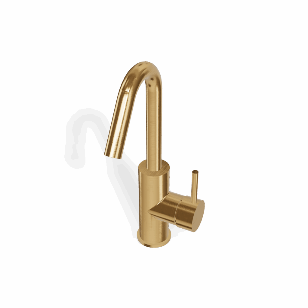 Mischer für Waschtisch Treemme X-Change H20.2 Gold gebürstet