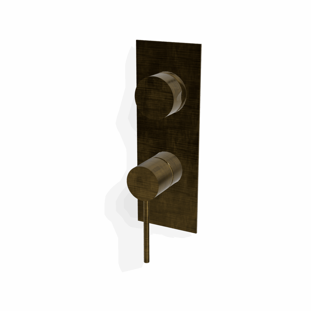 Mischer für Dusche 2 Weg Platte UP Treemme UP+ Bronze gebürstet