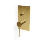 Mischer für Dusche Zug Knopf Umsteller UP Treemme UP+ Gold gebürstet