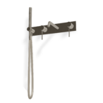 Mischer für Badewanne UP Platte Treemme UP+ Nickel gebürstet