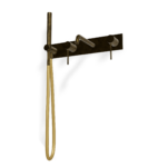 Mischer für Badewanne UP Platte Treemme UP+ Bronze gebürstet