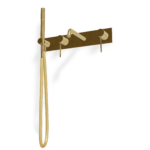 Mischer für Badewanne UP Platte Treemme UP+ Gold gebürstet