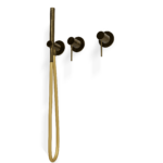 Mischer für Badewanne aus Wand 3 Loch Treemme UP+ Bronze gebürstet