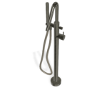 Badewannen Armatur freistehend Treemme X-Change A= 15 cm Chrom Schwarz gebürstet