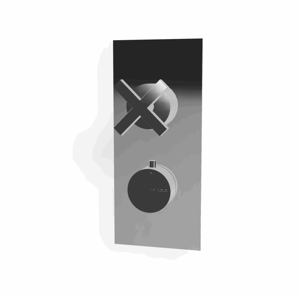 Duschthermostat 2 Verbraucher UP Treemme SHOWERS Kreuz Griff Duscharmatur Unterputz