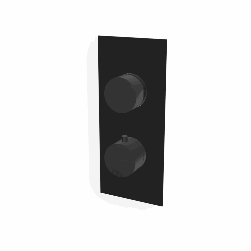 Mischer für Dusche 1 Weg UP Treemme UP+ 105x190 Schwarz matt
