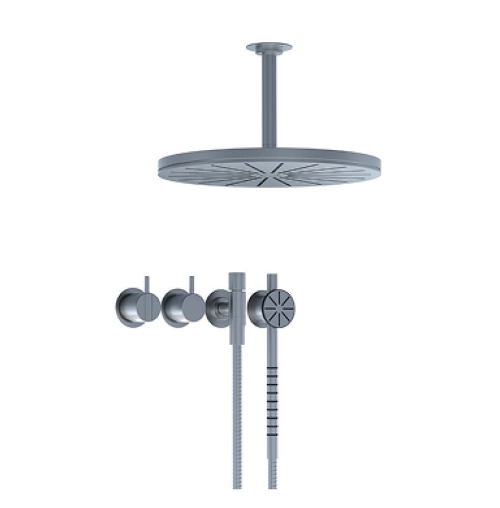 Mischer Brausekombi Rund für Dusche ein Griff UP-montage Vola