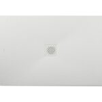 Duschwanne COLISEO Weiss Stone Nox L= 120 cm x B= 80 cm