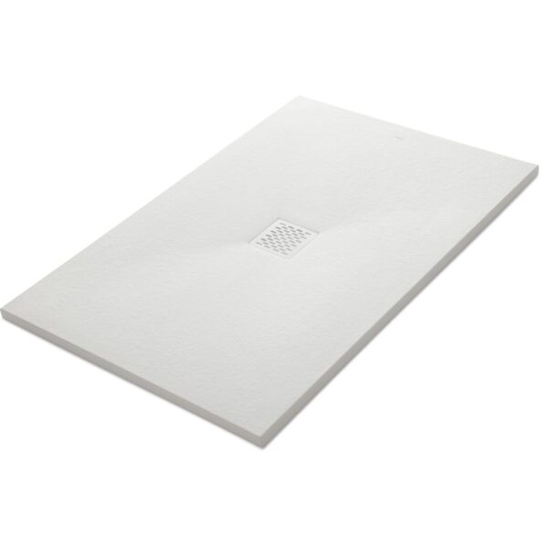 Duschwanne COLISEO Weiss Stone Nox L= 120 cm x B= 80 cm