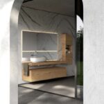 Design Badmöbel von IdeaGroup mit Ablagetop B= 180 cm