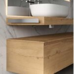 Design Badmöbel von IdeaGroup mit Ablagetop B= 180 cm