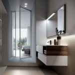 Design Badmöbel von IdeaGroup Form B=140 cm