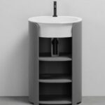 Tiberio Bademöbelkombination bodenstehend B= 56 cm Ceramica Cielo