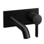 Waschtischarmatur KWC Bevo Schwarz matt Unterputz