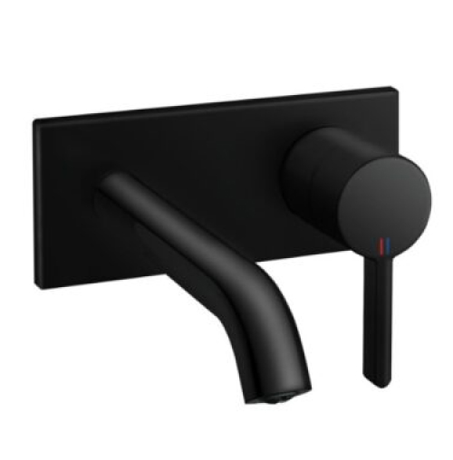 Waschtischarmatur KWC Bevo Schwarz matt Unterputz