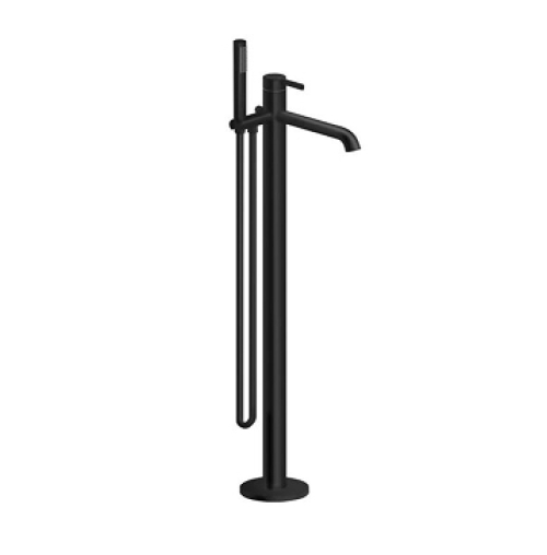 Badewannenarmatur freistehend KWC Bevo Schwarz matt