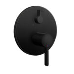 Duscharmatur KWC Bevo Schwarz matt 2-Verbraucher