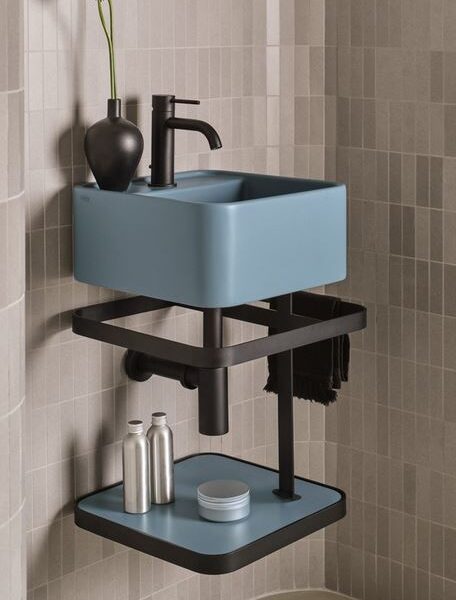 Les Petites Badmöbelkombinationen Gästebad B= 35 cm Ceramica Cielo