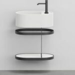 Les Petites Bademöbelkombinationen Gästebad B= 46cm Ceramica Cielo