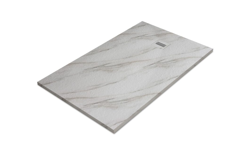 Duschwanne MIRAGE Calacatta Blanco L= 140 cm x B= 90 cm