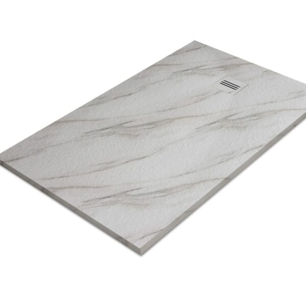 Duschwanne MIRAGE Calacatta Blanco L= 140 cm x B= 90 cm