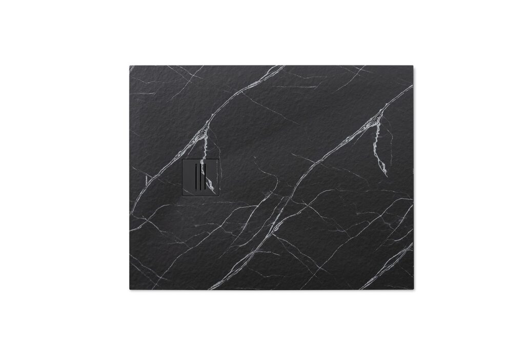Duschwanne MIRAGE Marquina Negro L= 100 cm x B= 80 cm