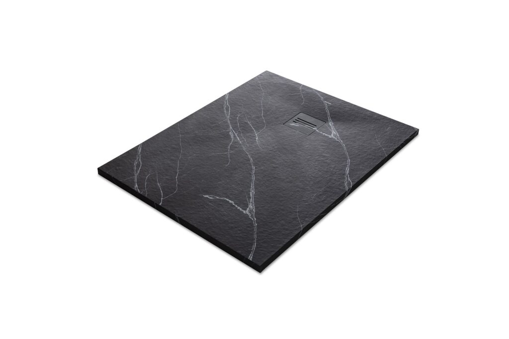 Duschwanne MIRAGE Marquina Negro L= 100 cm x B= 80 cm