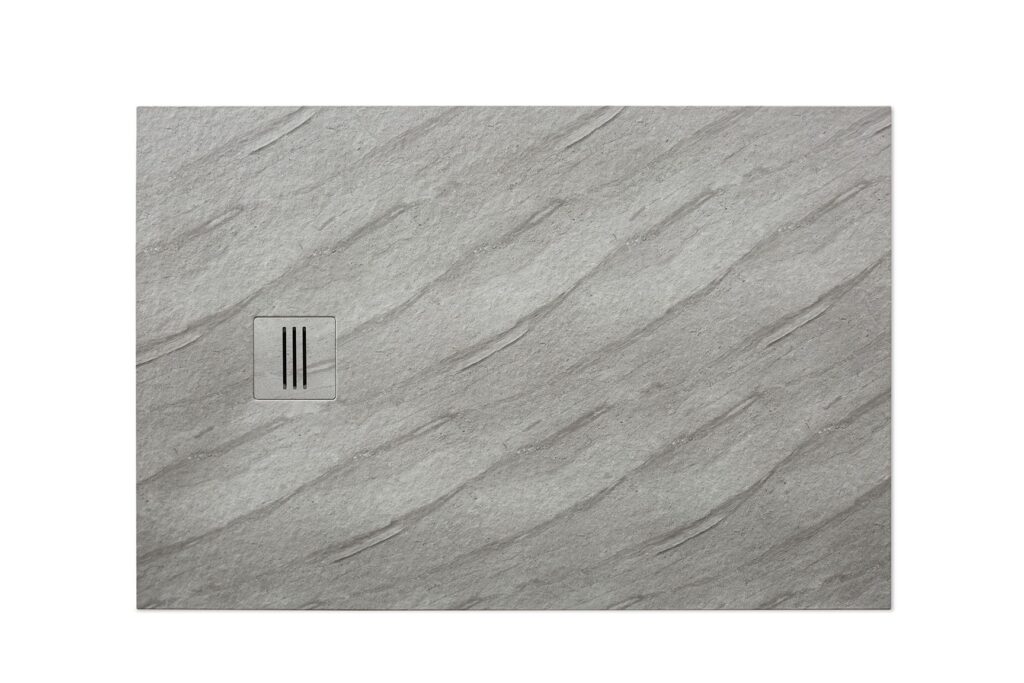 Duschwanne MIRAGE Travertino Gris L= 120 cm x B= 90 cm