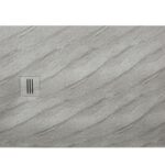 Duschwanne MIRAGE Travertino Gris L= 120 cm x B= 90 cm