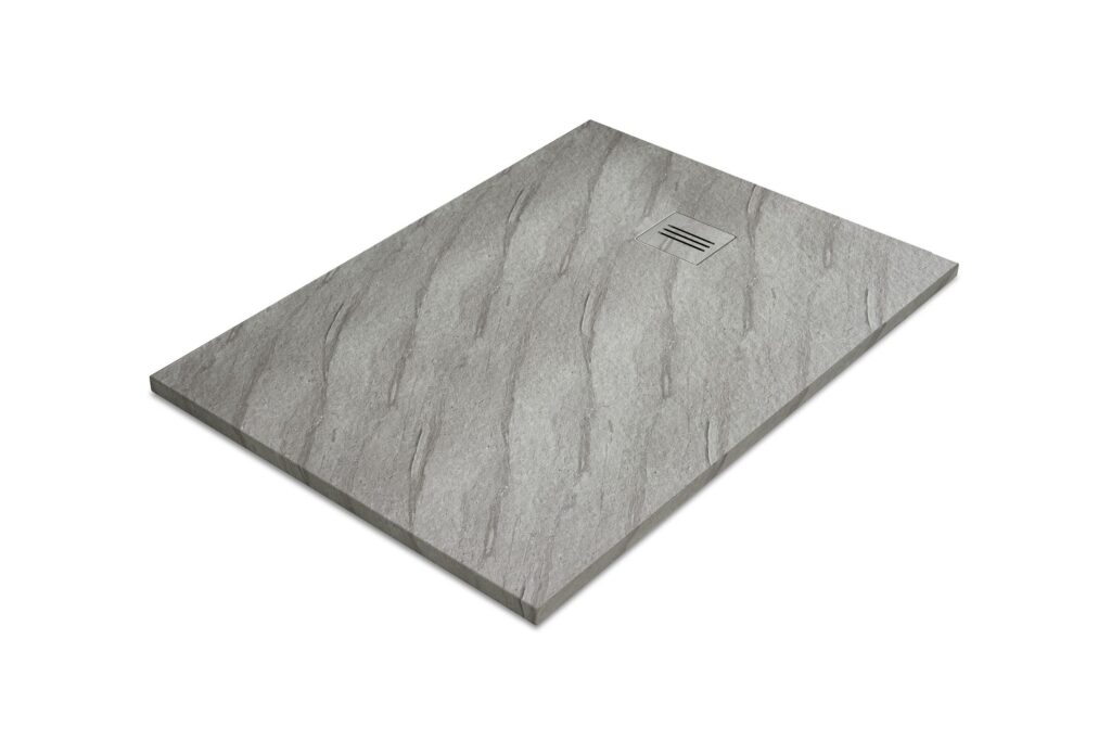 Duschwanne MIRAGE Travertino Gris L= 120 cm x B= 90 cm