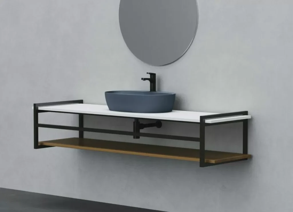 Hang and Stand Badmöbel Azzurra Keramik wand hängend 120
