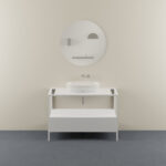 Azzurra Keramik Hang and Stand Bademöbel B 120 cm