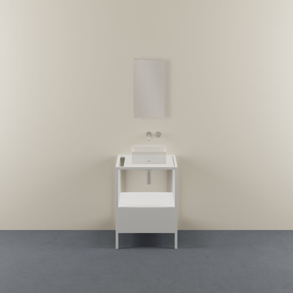 Azzurra Keramik Hang and Stand Bademöbel stehend B 60cm