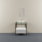 Azzurra Keramik Hang and Stand Bademöbel stehend B 75 cm