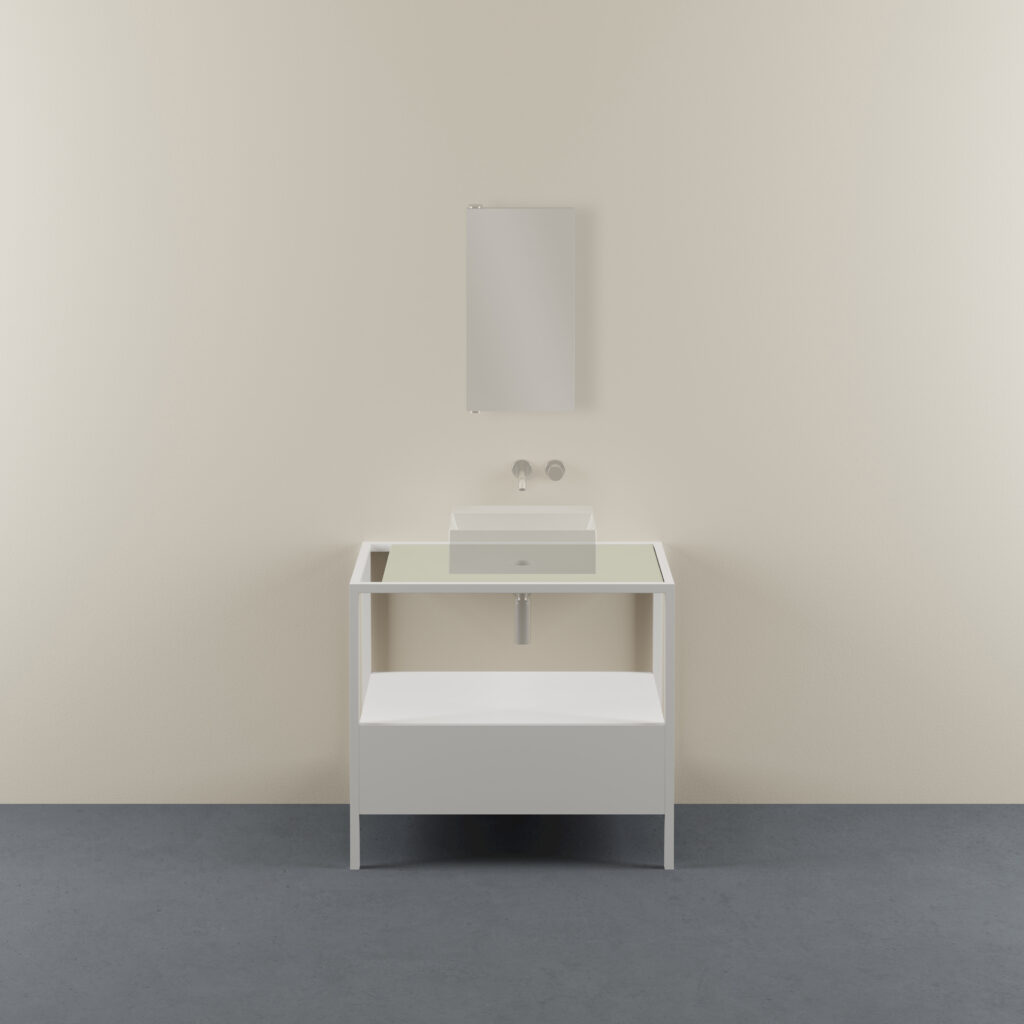 Azzurra Hang and Stand Badmöbel B 90 Weis