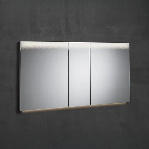 Spiegelschrank Sidler Linie Gradient 3 türig Beleuchtung oben + Waschtischbeleuchtung